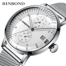 BINBOND-reloj analógico de cuarzo para hombre, accesorio de pulsera resistente al agua con cronógrafo, complemento Masculino de marca de lujo con diseño moderno, 2020 2024 - compra barato