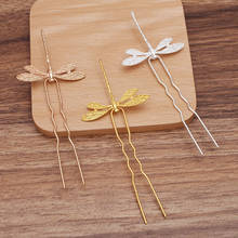 20 Pieces Dragonfly Shape Metal Hairpin Chinese Hair Sticks Bridal Hair Fork Hair Accessories For Women 2024 - buy cheap