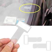 Clipe adesivo para-brisas carro 5 peças, para-brisas porta cartão bilhete de estacionamento 2024 - compre barato