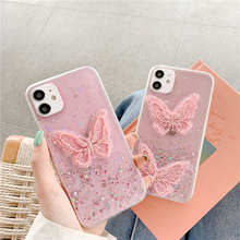 3D Cute Butterfly Silicone Case For Vivo Y19 Y17 Y15 Y12 Z5X Y91C V15 X27 X50 V11 Pro Y85 Y55 Y66 Y50 Y75 Y79 Glitter Cover 2024 - buy cheap