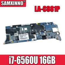 For DELL XPS 13 9350 Laptop motherboard H67KH i7-6560U CPU 16GB RAM LA-C881P H67KH 0H67KH CN-0H67KH 2024 - buy cheap