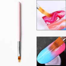 Nail Art Gradient Uneven Brush Pen Nylon Hair UV Gel Polish Drawing Painting Soft Brushes Wood Handle Transfer DIY Manicure Tool 2024 - купить недорого