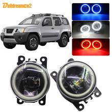 Buildreamen2 Car 4000LM LED Fog Light Kit H11 Lens Angel Eye Daytime Running Light 12V Styling For Nissan Xterra N50 2005-2015 2024 - buy cheap