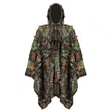 Hunting Apparel Camouflage Clothing Hunting Clothes 3D Maple Leaf Snipe Coat Bionic Camouflage Clothing Jacket for Shooting 2024 - buy cheap