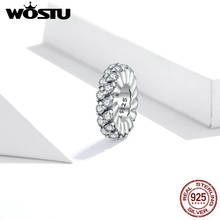 WOSTU sterling Silver 925 Jewelry Shining Winter Charms for Original Snake Bracelet Women Jewelry Silver Beads Making FIC1648 2024 - buy cheap