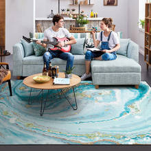 Nordic abstract watercolor blue sea carpet bedroom livingroom floor mat carpet large rugs home kid room parlor tapete customized 2024 - buy cheap