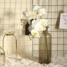 Phalaenopsis-flores de orquídeas blancas artificiales, flor falsa de seda de alta calidad, para decoración de bodas, hogar y Festival 2024 - compra barato