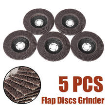 5Pcs 100mm Metal Sanding Flap Discs Angle Grinder Wheels Blades 80 Grit Professional Flap Discs Orbital Sander Pad Tool 2024 - buy cheap