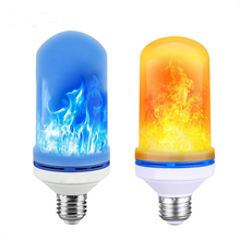 Lâmpada de chama led e27, 85-265v, simulação, dinâmica, chama, efeito, sensor de gravidade, luz milho, para decoração de casa, área externa