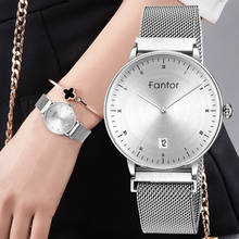 Fantor 2019 женские часы с браслетом, Женские кварцевые наручные часы с маленьким циферблатом и сетчатым ремешком, женские водонепроницаемые Роскошные брендовые модные часы для платья 2024 - купить недорого