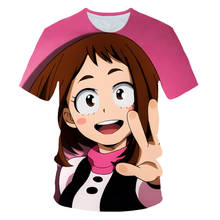 Camisetas de My Hero Academia para niños y niñas, camisa de Anime japonés con estampado 3D, camiseta de hip hop, ropa masculina 2021 2024 - compra barato