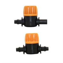 1/4" Mini Valve garden tap 4/7 to 6mm Garden Irrigation Barbed Water flow control valve for 4/7mm Hose Irrigation Fittings 8 Pc 2024 - buy cheap