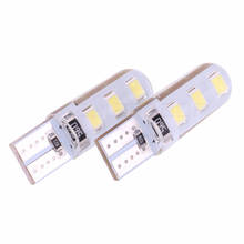 5 uds bombilla led T10 impermeable W5W 5630 5730 6Led luz Interior del coche CANBUS 6SMD luz de giro de silicona 2024 - compra barato