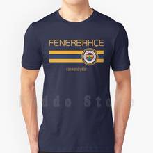 Super League - Fenerbahce ( Home Navy ) T Shirt Cotton Men Diy Print Cool Tee Football Super League Fenerbahce Fenerbah ? E 2024 - buy cheap