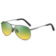 Gafas de sol de diseño de marca para hombre, lentes polarizadas de montura grande, Antivisión nocturna reflejo, lentes de conducción diurna y nocturna 2024 - compra barato