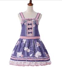 Japanese sweet Lolita JSK Bowknot dress cute print chiffon princess dress Cos Loli tea party retro Vestidos 2024 - buy cheap