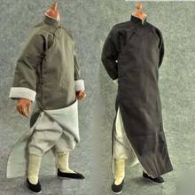 1/6 scale Yip Man Kungfu Robe Donnie Yen Wing Chun Clothing set for 12in action figure accessories collection 2024 - buy cheap