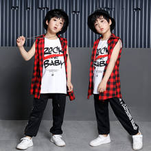 Children's Street Dance Costume Boy  Hip-hop Dance Wear Kids Jazz Dance Clothing for Performance Korean Style Dance Outfit 90 2024 - buy cheap