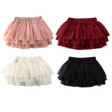 PUDCOCO Kids Baby Girls Lace Tutu Skirt Mni Lace Romper Ball Gown Skirt 4 Colors 0-5Y 2024 - buy cheap