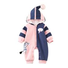 Newborn Toddler Coat Spring Autumn Baby Boy Girl Romper Fashion Pajama Hooded Printed Costume Baby Clothing Children Clothes 2024 - buy cheap