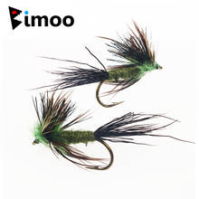 Bimoo 6 шт. #10 Green Drake Spinner Fly Trout Fishing Fly Mayfly Spinner сухие мухи 2024 - купить недорого