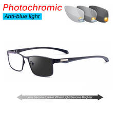 Óculos de leitura fotocromático tr90, óculos para homens e mulheres, mudança de luz azul, armação para presbiopia 2021 a 1.0 2024 - compre barato