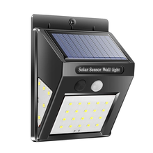 1pcs Waterproof SMD2835 Solar LED Street Light Fence PIR Motion Sensor Wall Lamps 30 Leds Solar Light for Home Garden Outdoor 2024 - buy cheap
