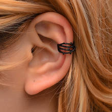 Vintage Simple U-shaped Ear Bone Cuff Non Pierced Clip Earrings Trendy Punk Small Carved Hollow Branch Earrings Ear Jewelry 2024 - buy cheap