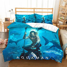 MUSOLEI  Aquaman  3D Duvet Cover set Bedding  friends'/kids' gift   Bed Sheet Twin queen king 2024 - buy cheap