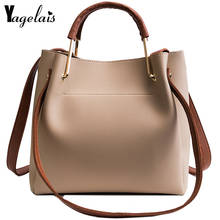 Women's Shoulder Bag Fashion Female Handbag Oil Wax Leather Large Capacity Tote Bag Casual Pu Leather Ladies Crossbody Bag 2024 - buy cheap