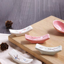 Ceramic Snowflake Japanese Kitchen Chopsticks Pillow Chopstick Rest Chopsticks Holder 1pc 2024 - buy cheap