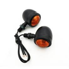 Motocicleta universal âmbar & preto mini bala led sinais de volta luzes de freio correndo indicadores sinais de volta quente 2024 - compre barato