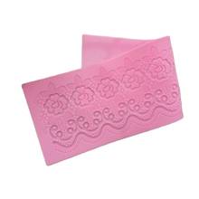 Beautiful Patisseries Silicone DIY Flower Lace Fondant Mold Mousse Brim Decor Sugarcraft Icing Mat Pad Pastry Baking Tool  M041 2024 - buy cheap