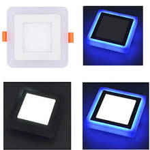 Double Color LED Panel Light 6W 9W 16W 24W Round Square Panel LED Ceiling Lamp Indoor Recessed Downlight for home decora lights 2024 - buy cheap