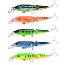 5pc Multi Jointed Sections Bait Wobbler Pike Fishing Lures Iscas Artificial 10.5cm 9g Crankbait Fake Fish Fishing Accessories 2024 - buy cheap