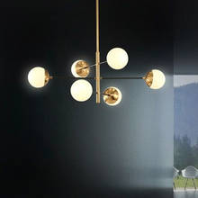 Lámpara colgante de cristal de flor tallada, Arte Creativo nórdico, simple, moderna, para dormitorio, sala de estar, restaurante europeo 2024 - compra barato