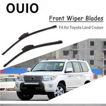 OUIO 1Set Rubber Car Front Wiper Blade Kit For Toyota Land Cruiser 2015 2014 2013-2002 Windscreen Original replace Accessories 2024 - buy cheap