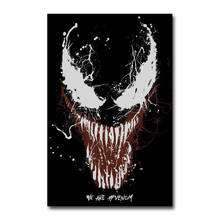 Venom-Póster de pared de tela de seda de película, decoración artística, pegatina brillante 2024 - compra barato