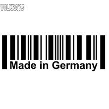 Volkrays Funny Car Sticker Made In Germany Bar Code Originality Accessories Reflective Cover Scratches Vinyl Decal,4cm*14cm 2024 - buy cheap