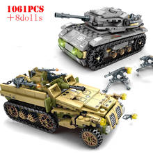 8 em 2 guerra mundial 2 tanque militar panzer veículo blocos de construção ww2 exército armas cidade tijolos brinquedos para crianças presentes 2024 - compre barato
