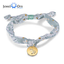 Pulseira joalheiro moderno dos signos do zodíaco, bracelete para mulheres com 12 constelações de leão, pulseira ajustável para presente de natal 2024 - compre barato