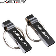 JASTER USB Flash Drive 64GB 32GB Metal Pen Drive Stainless Steel USB Memory Stick 8GB 16GB 4GB USB 2.0 Pendrive With Key Ring 2024 - buy cheap