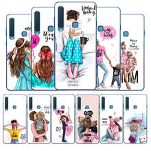 Funda de teléfono de pelo marrón para Samsung Galaxy A5 2016 A6 A7 A8 Plus A9 2018 A10 A20 A30 A40 A50 A70 2024 - compra barato