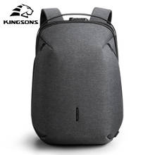 Kingsons Anti-theft Men Backpack 180 Degree Open USB Charging Laptop Backpack 15.6 inch Waterproof School Bags for Teenage Boys 2024 - buy cheap