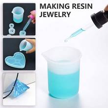 Mixing Nonstick Measuring Cups Silicone Stir Stick Epoxy Resin Jewelry Making 2024 - buy cheap