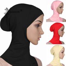 Full Cover Inner Hijab Wraped Cap Muslim Hijab Scarf Soft Muslim Islamic Underscarf Women Bubble Neck Head Bonnet Turban 2024 - buy cheap