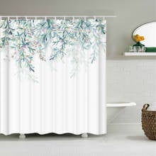 Green Plants Flowers Shower Curtains Bathroom Polyester Waterproof Shower Curtain Leaves Printing Curtains for Bathroom Shower 2024 - buy cheap