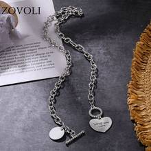 ZOVOLI Silver Color Heart Cherry Pendant Necklace Hip Hop Jewelry  Gothic Accessories Statement Chains Necklaces For Women 2024 - buy cheap