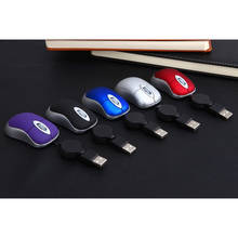 Mouse usb com fio criativo 100 dpi, ergonômico, retrátil para jogos no escritório e para windows 98 2000 xp 2024 - compre barato