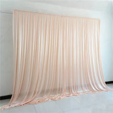 Champagne Tulle Chiffon Curtains Bridal Shower Wedding Ceremony Backdrop Curtain Baby Shower Photo Booth Background Photography 2024 - buy cheap